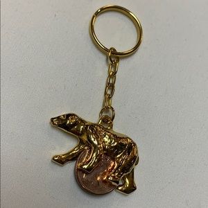Gold Canada Keychain NWOT